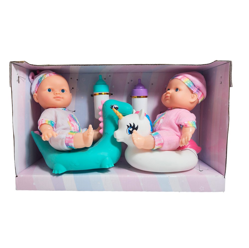 Muñeco Bebe Duo Unicornio Con Flotadores - Image 2