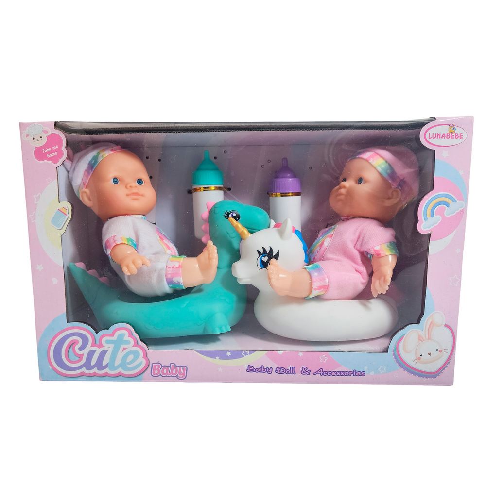 Muñeco Bebe Duo Unicornio Con Flotadores - Image 5