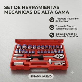 Juego de Herramientas 46 Piezas 1/4