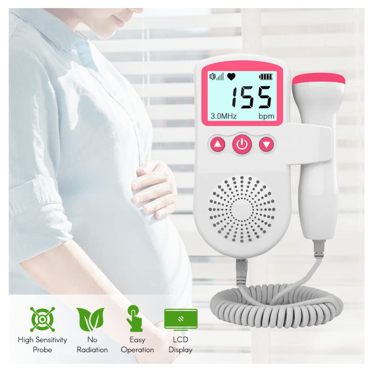 Monitor Fetal Doppler Ultrasonido bebe - Image 6