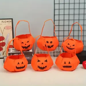 CESTA BOLSA DE CALABAZA DE HALLOWEEN
