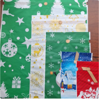 set de 5 bolsas navidad