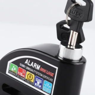 Candado Disco Alarma Moto De Seguridad