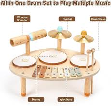 Bateria infantil en madera