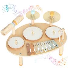 Bateria infantil en madera