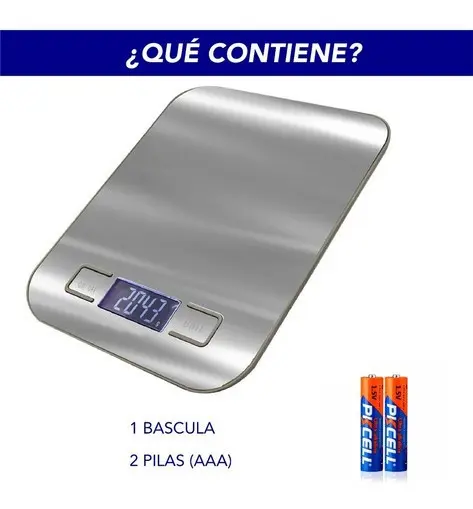 Báscula Digital Cocina Acero Inoxidable