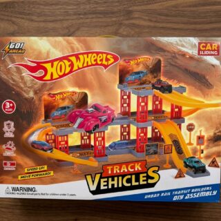 Pista hot wheels area construccion 3 niv