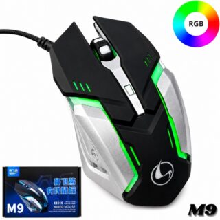 Mouse Alambrico Gamer Usb M9 Con Ilumina