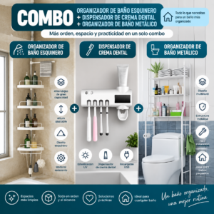 Esquinero + dispensador+Organ.bañometali