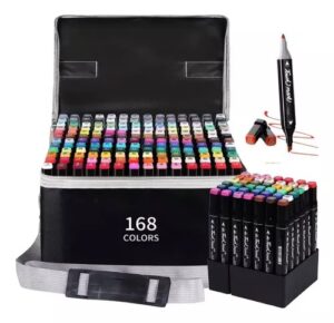 ESTUCHE DE MARCADORES 168PCS