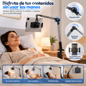 SOPORTE PARA TABLET Y CELULAR FLEXIBLE