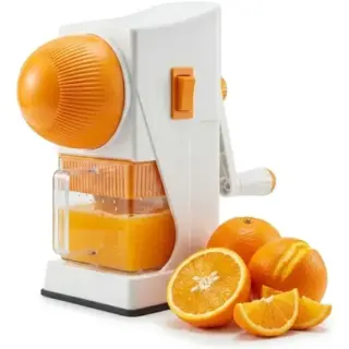 Exprimidor manual de naranja con manivela