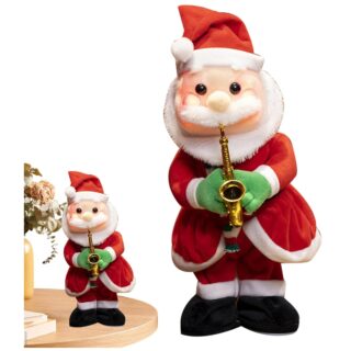 Papa noel santa bailarin musica luces