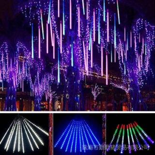Luces navidad Lagrima Meteoro Decoración