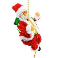 PAPA NOEL ESCALADOR CON MUSICA