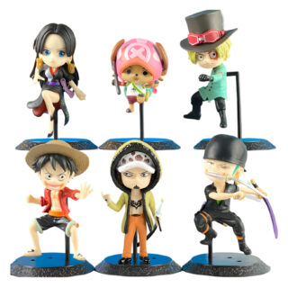 One Piece — set de 6 figuras chibi