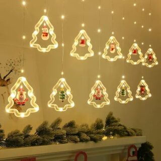 LUCES CASCADAS ARBOL DE NAVIDAD X3M
