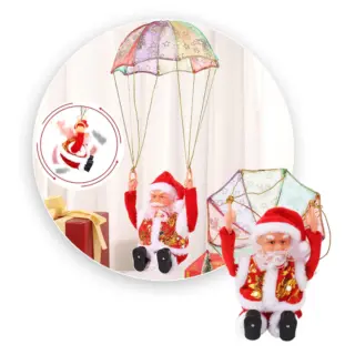 Papa Noel Paracaidas Giratorio navidad