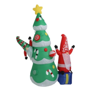 Árbol Navideño Inflable Para Césped