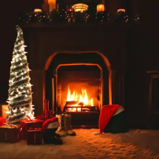 Árbol de Navidad Plegable con Luces LED