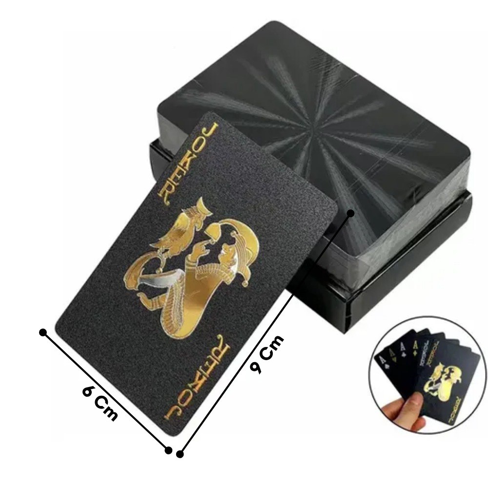 Juego Cartas Negras Poker De Lujo