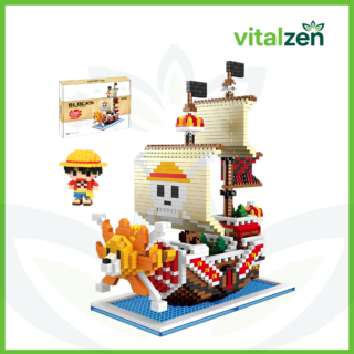 Barco Thousand Sunny One Piece — 1680 bloques