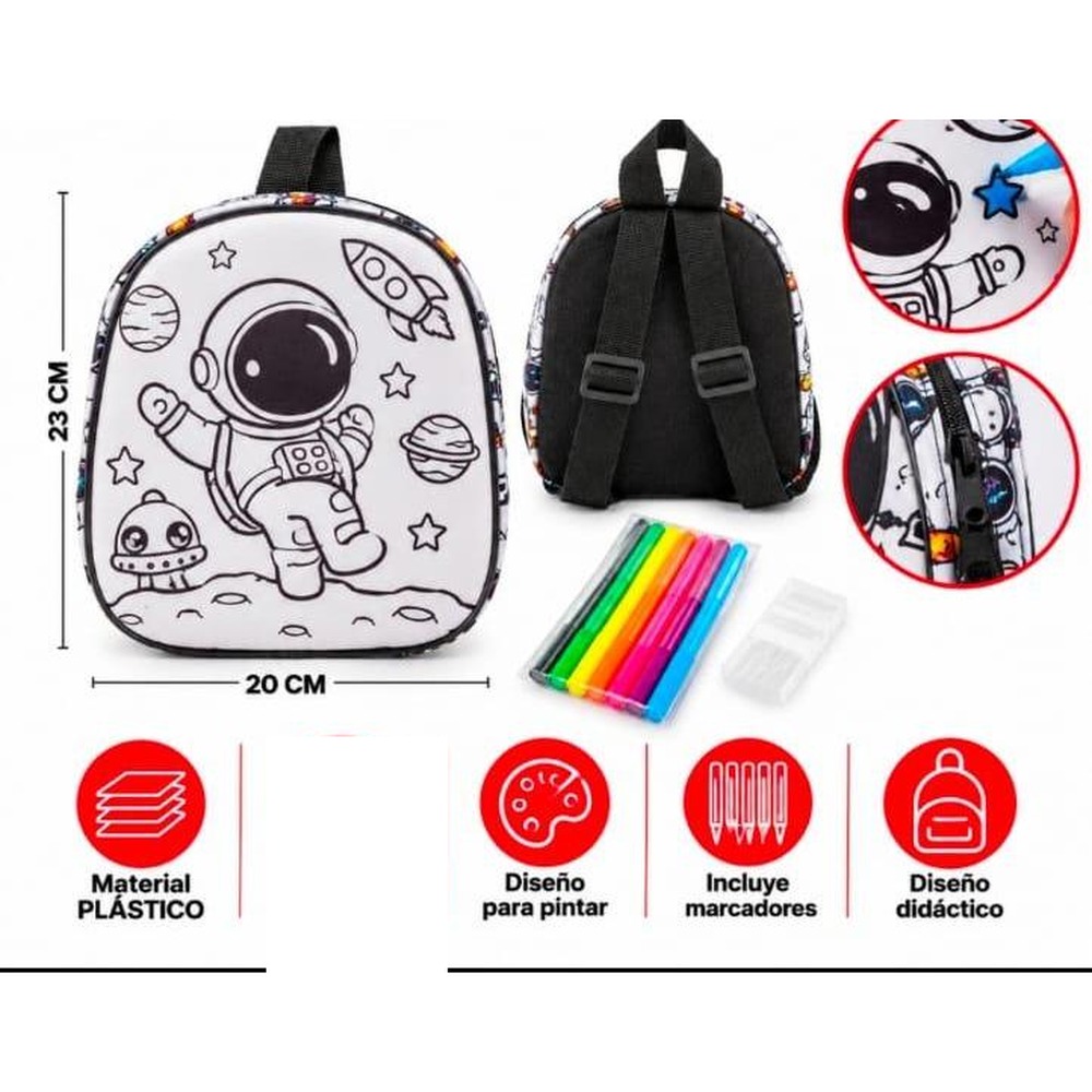 Bolso Didáctico para Pintar Astronauta