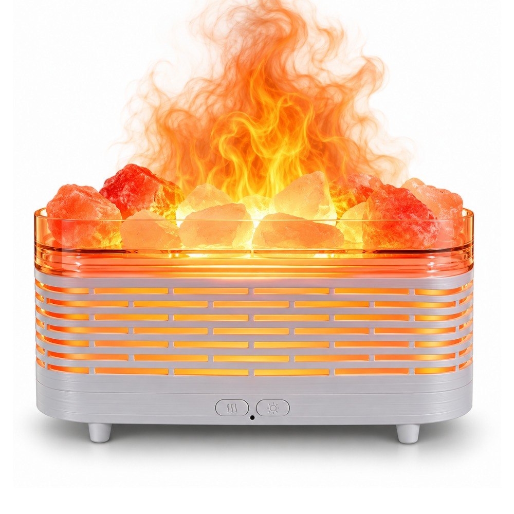 Humidificador 120 Ml Chimenea Con Piedra