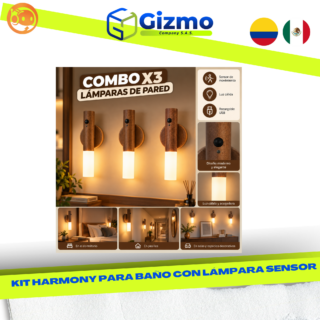 Combo x3 Lámparas LED Sensor Movimiento