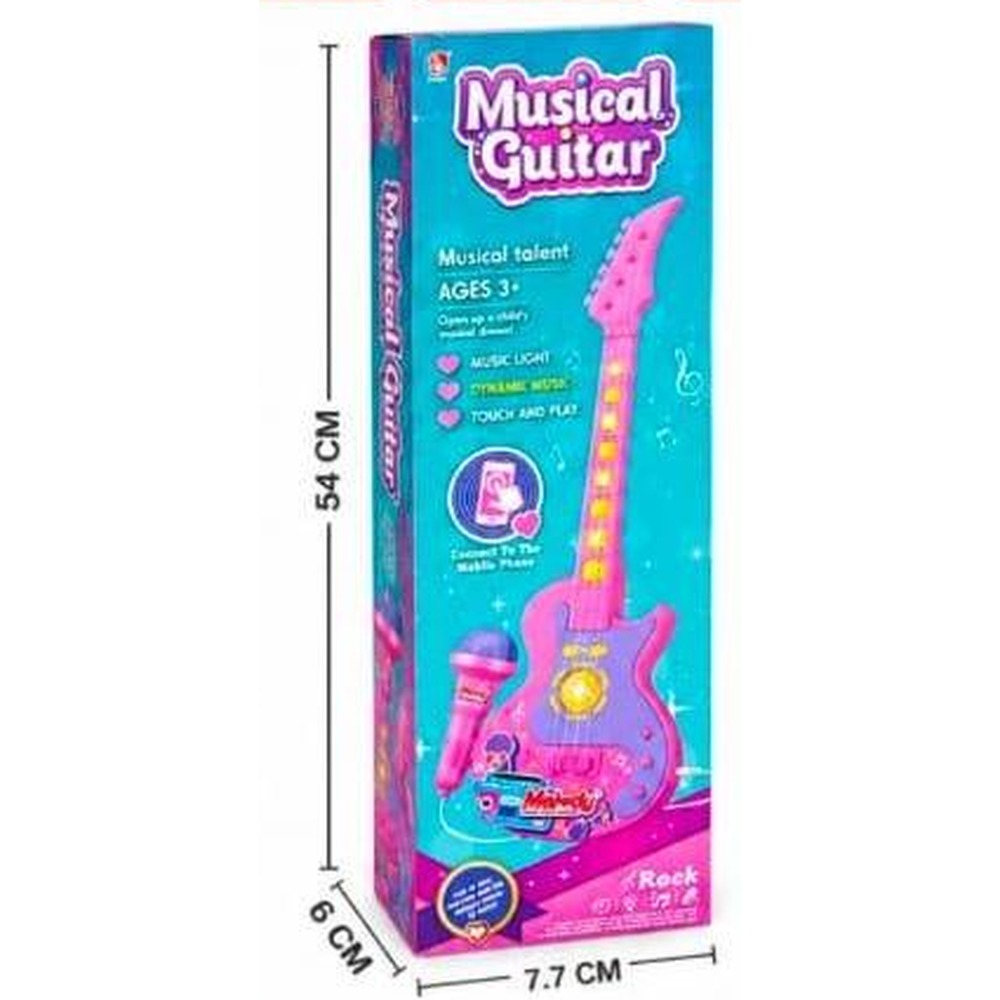 Guitarra Musical con Micrófono 53cm