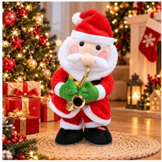 Papa noel santa bailarin musica luces