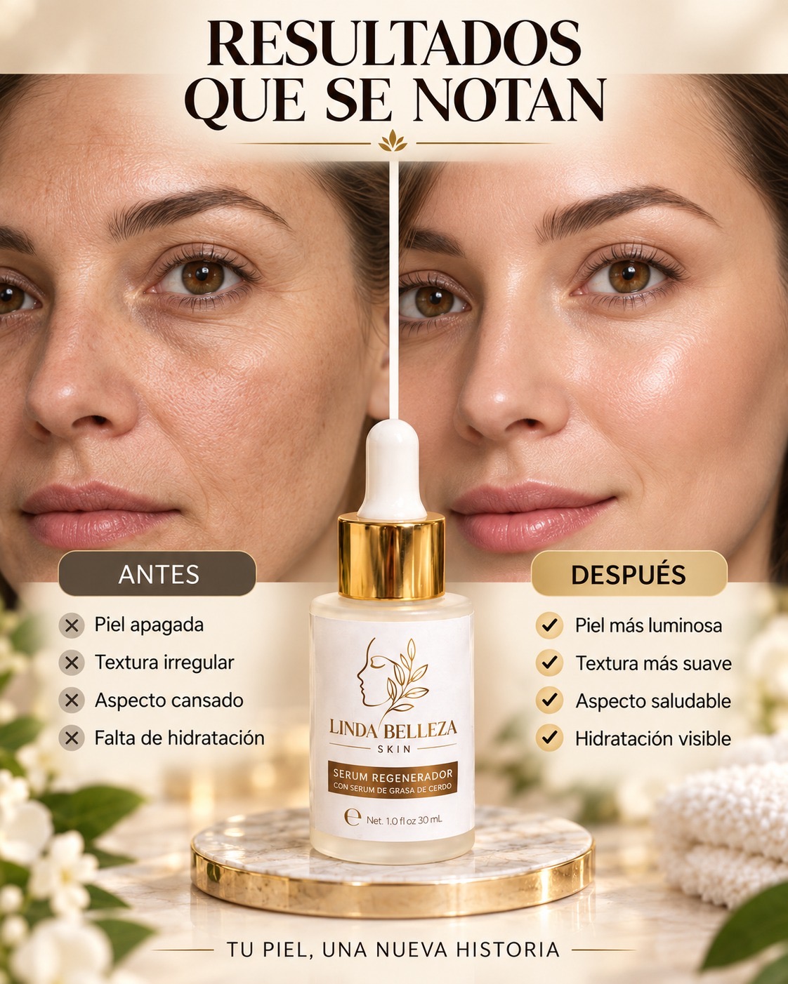 SERUM FACIAL REGENERADOR LINDA BELLEZA