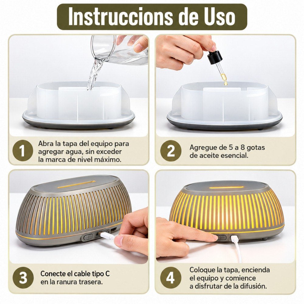Humidificador Difusor De Aromas 150 Ml