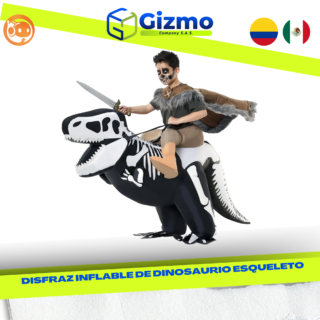 Disfraz Inflable de Dinosaurio Esqueleto