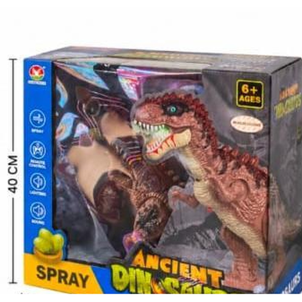 Dinosaurio R/C 40 cm con Spray y Sonido