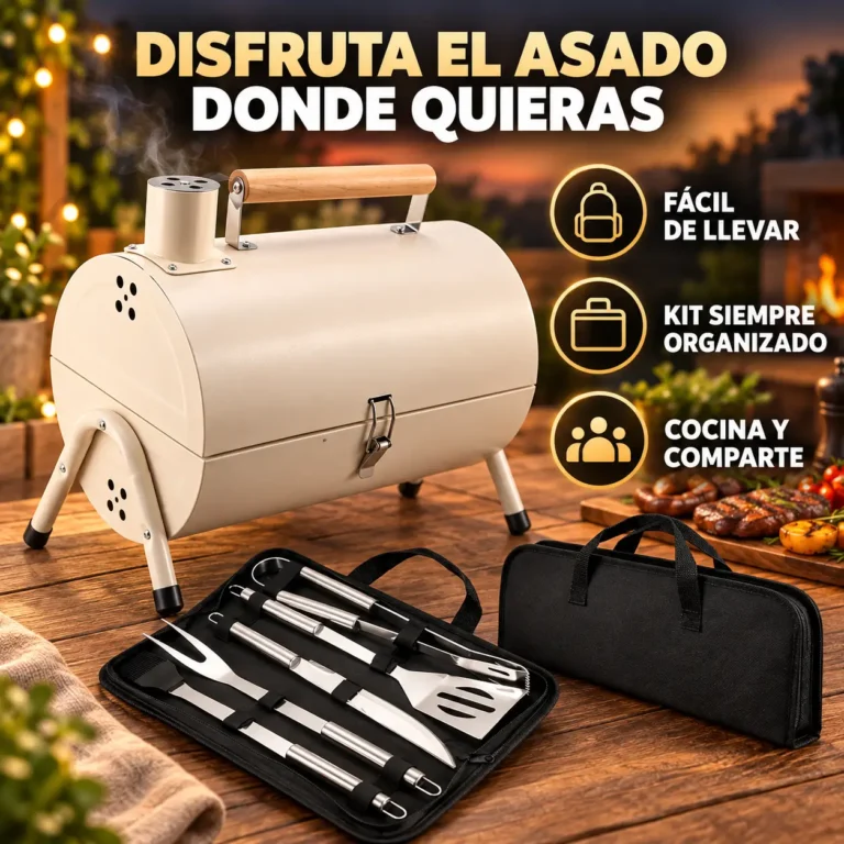 PARRILLERA PORTATIL+ KIT PARRILLERO