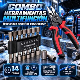 COMBO HERRAMIENTAS MULTIFUNCIÓN